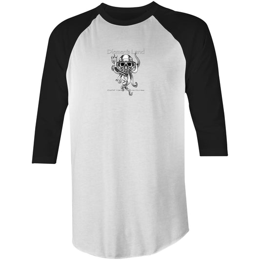 MAP OF TASSIE - 3/4 Sleeve T-Shirt