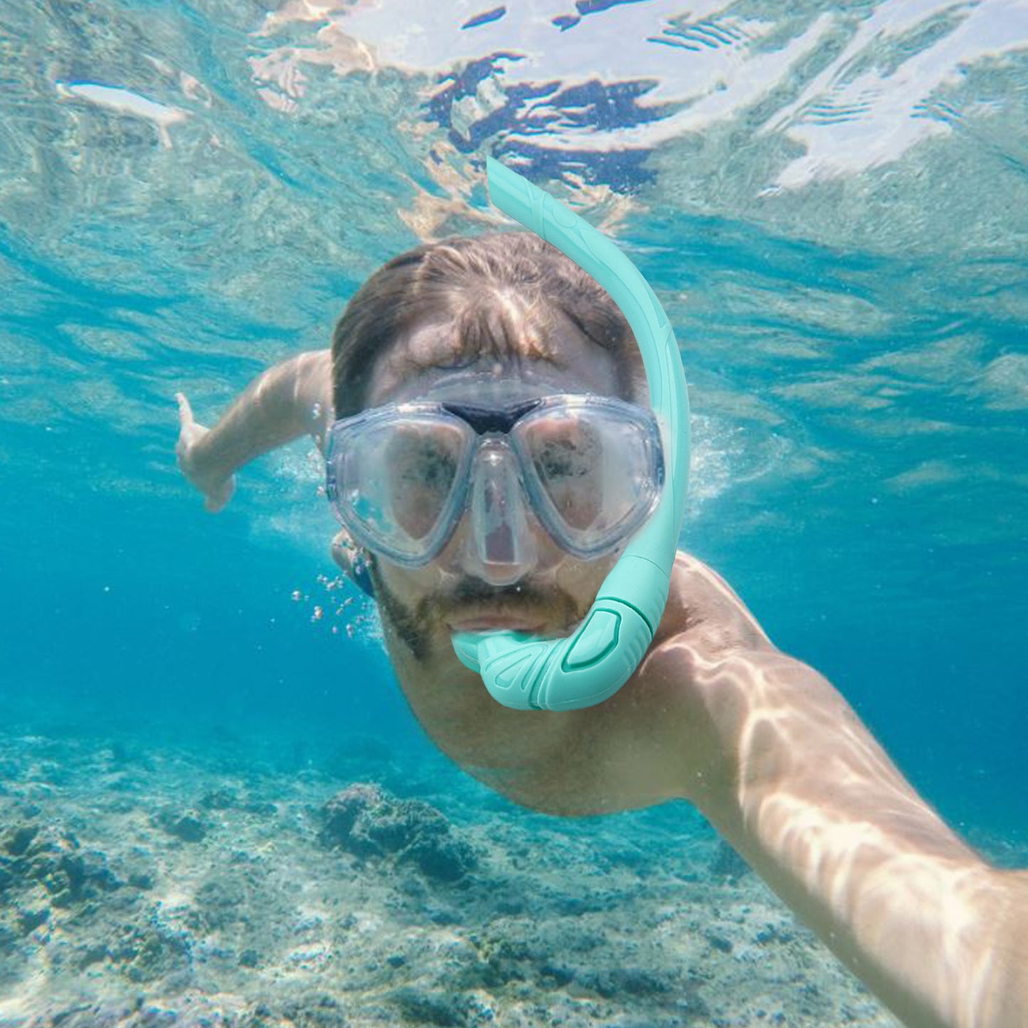 Underwater Scuba Portable Silicone Snorkel Tube Foldable Diving Breathing Pipe Diving Snorkel For Snorkeling Swimming Equipment