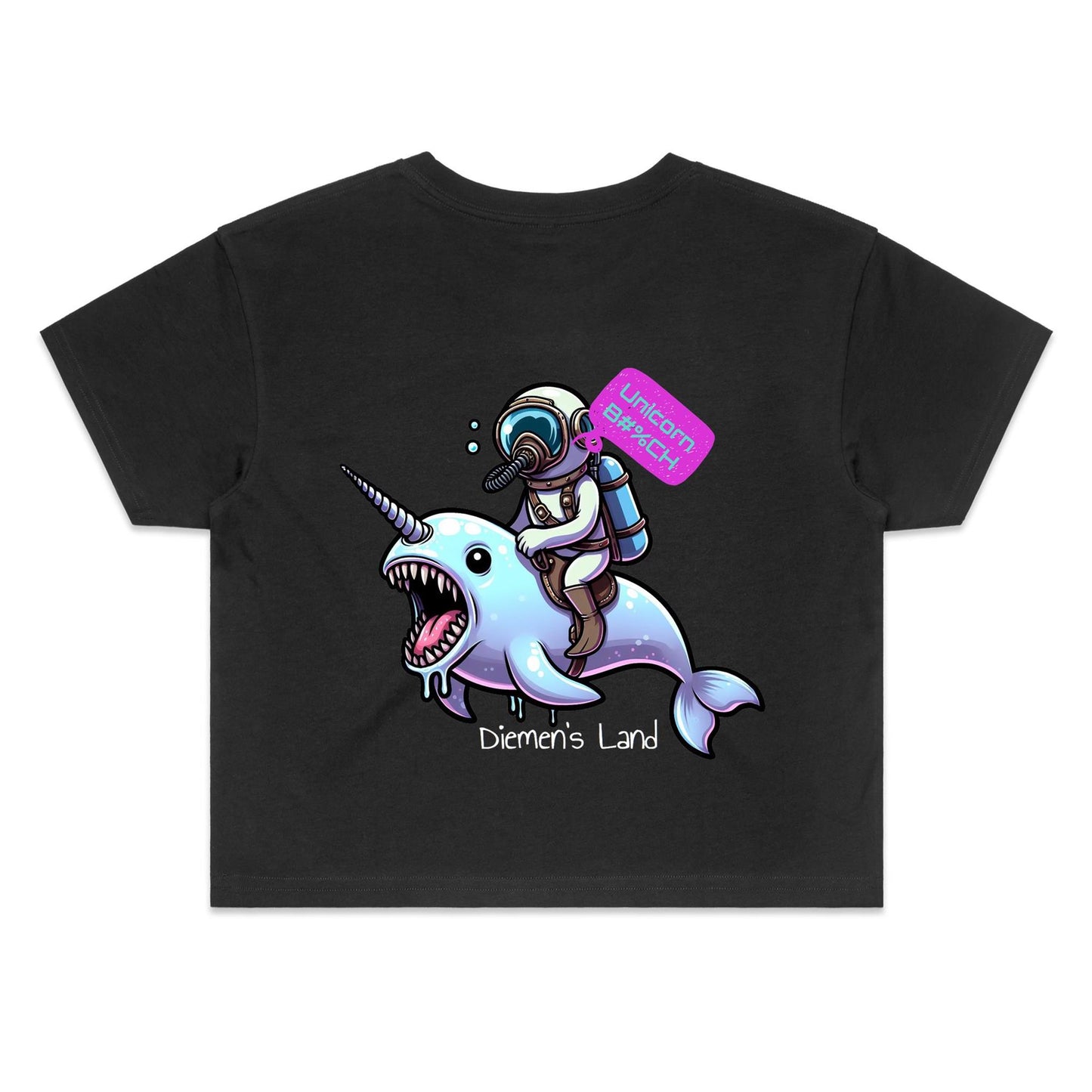 DIEMEN'S LAND - OCEAN UNICORN - Women's Crop Tee