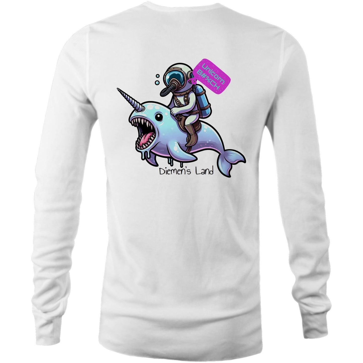 DIEMEN'S LAND - OCEAN UNICORN - Mens Long Sleeve T-Shirt