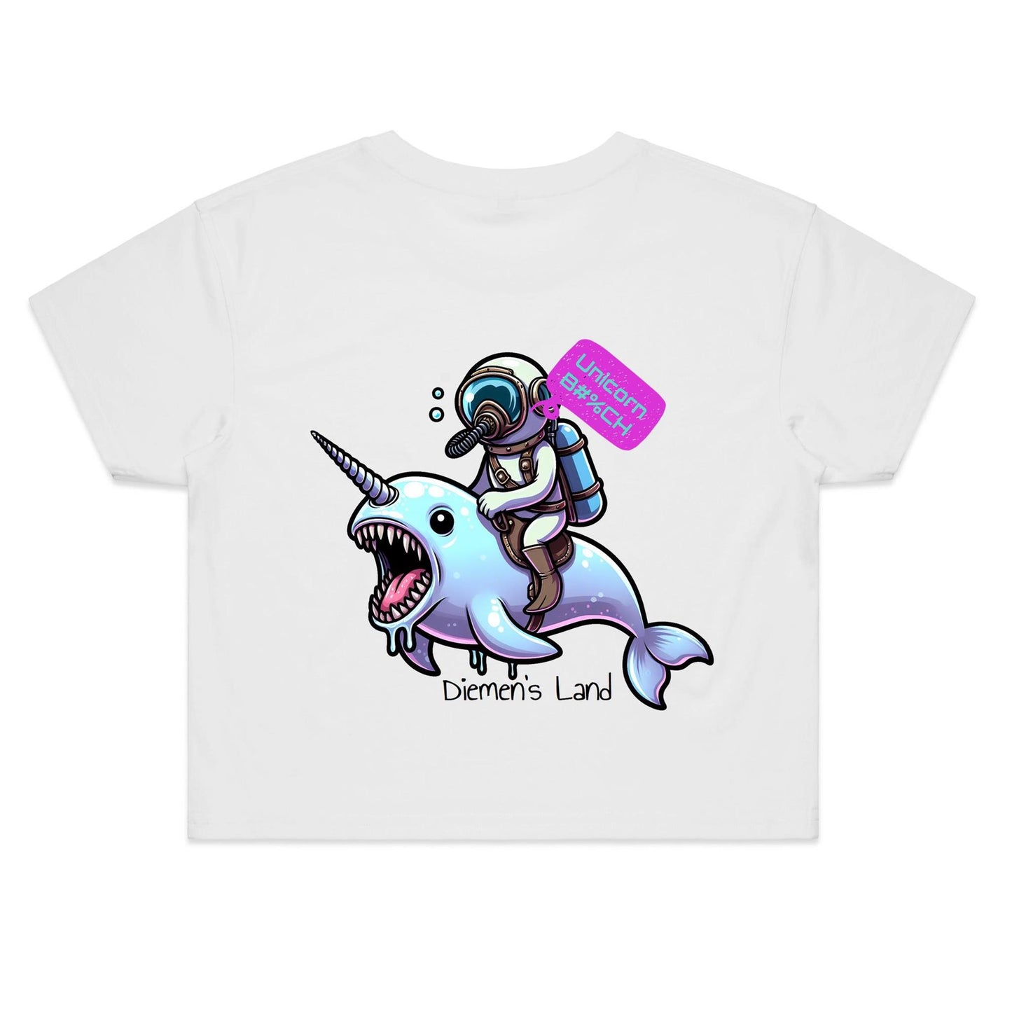 DIEMEN'S LAND - OCEAN UNICORN - Women's Crop Tee
