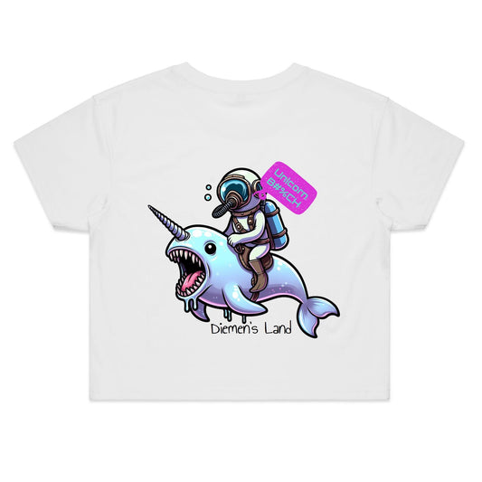 DIEMEN'S LAND - OCEAN UNICORN - Women's Crop Tee