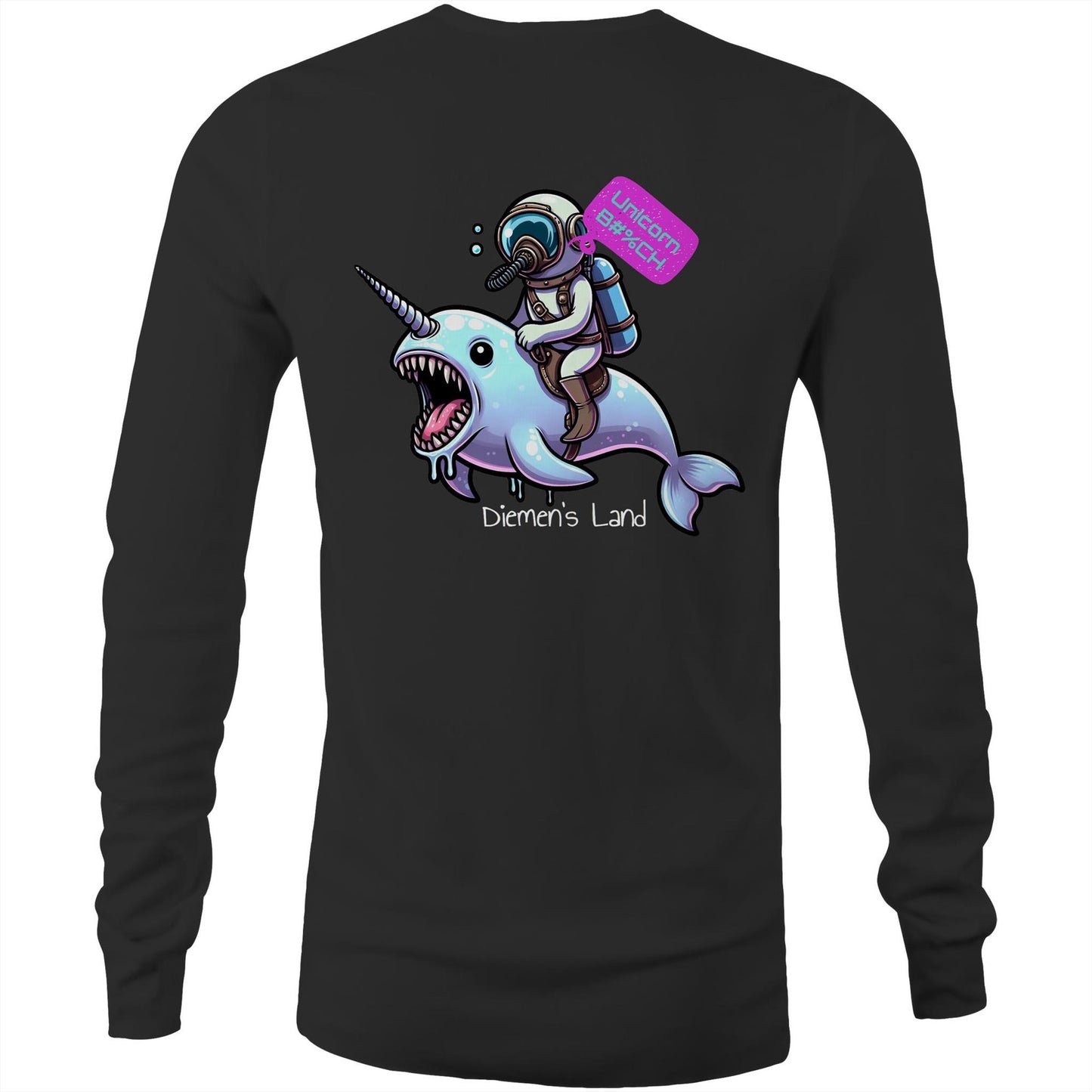 DIEMEN'S LAND - OCEAN UNICORN - Mens Long Sleeve T-Shirt