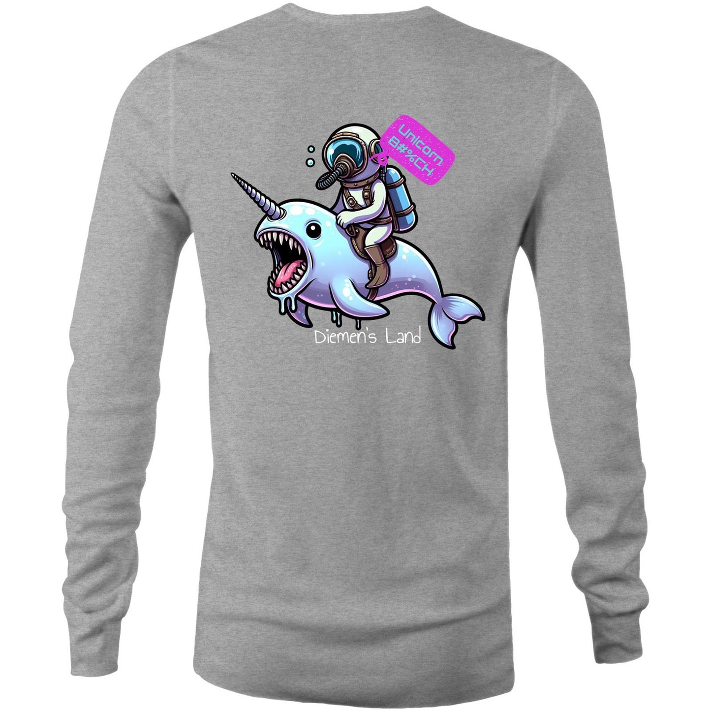 DIEMEN'S LAND - OCEAN UNICORN - Mens Long Sleeve T-Shirt