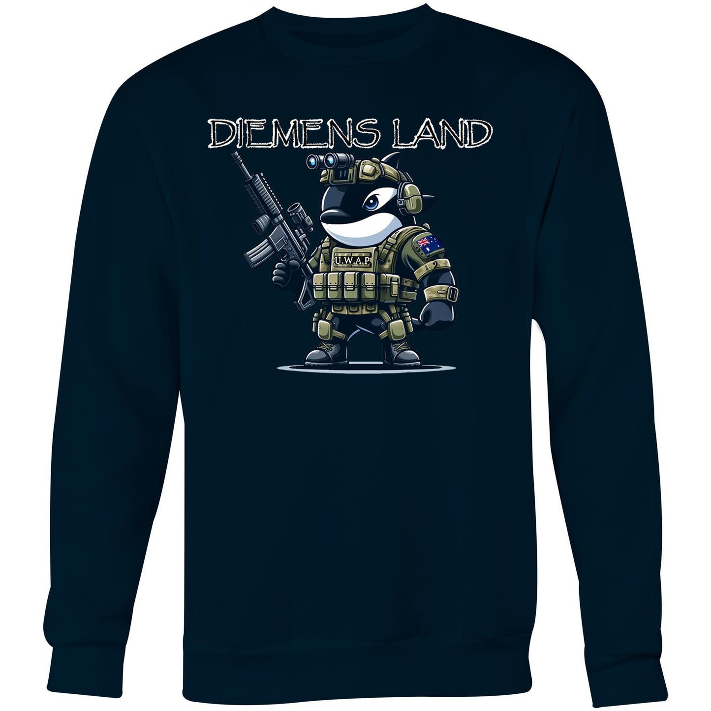 Under Water Attack Panda.  - Crew Sweatshirt