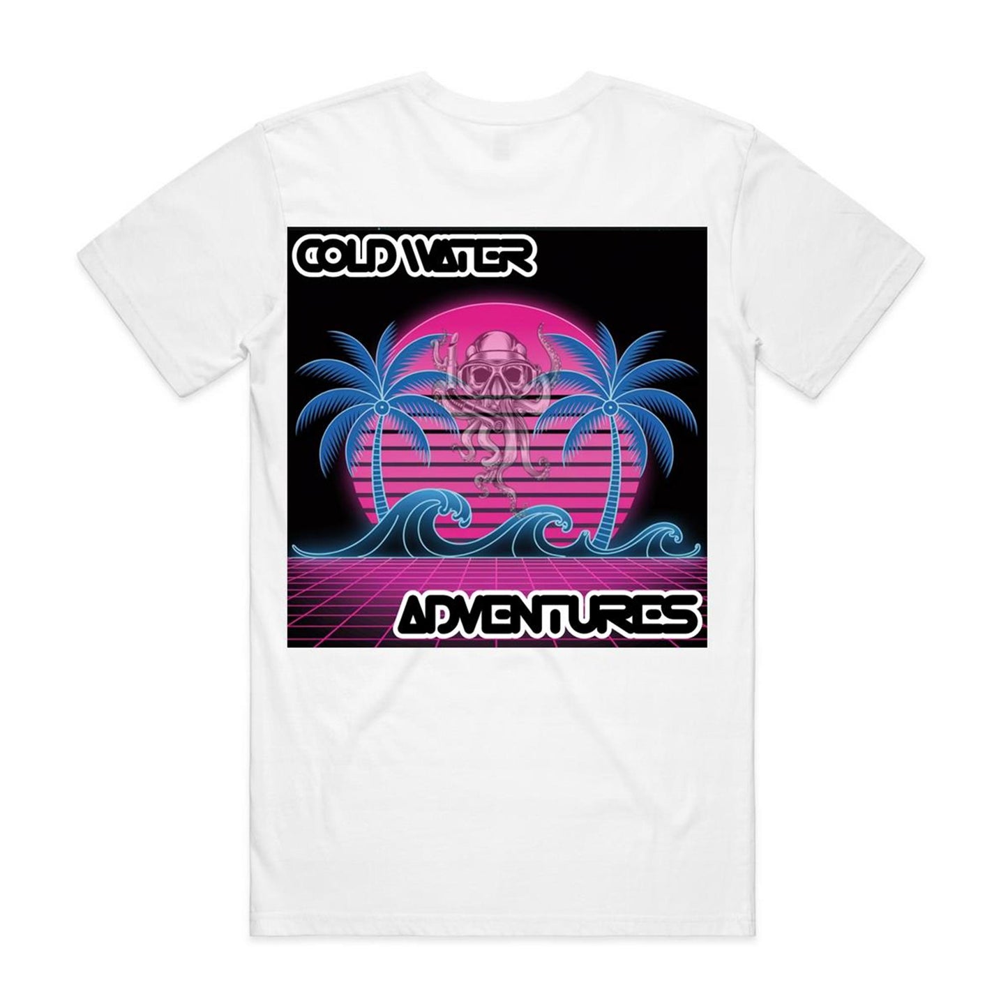 DIEMENS LAND NEON WAVES- Staple Organic Tee